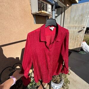 Chic Red Blouse for Women